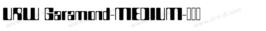 URW Garamond-MEDIUM字体转换